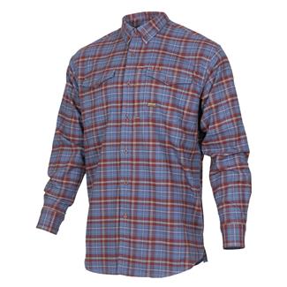 Men's Ariat Rebar Flannel DuraStretch Work Shirt New Maroon