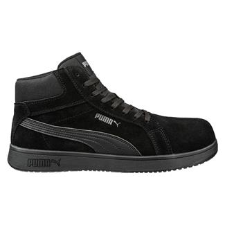 Women's Puma Safety Iconic Suede Mid Composite Toe Boots Black
