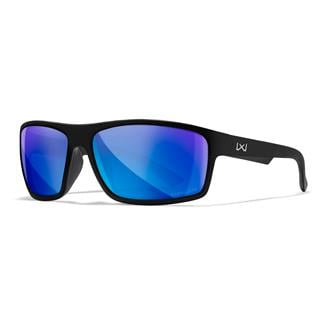 Wiley X Peak XL Matte Black (frame) - Captivate Polarized Blue Mirror (lens)