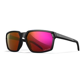 Wiley X Sierra Gloss Black (frame) - Sierra Captivate Red Mirror (lens)