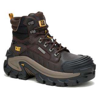Men's CAT Invader Max Composite Toe Waterproof Boots Coffee Bean