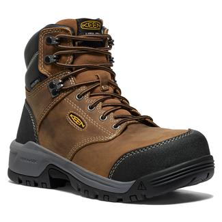 Women's Keen Utility 6" Evanston Carbon Toe Waterproof Boots Bison / Black