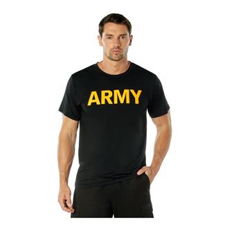 Men's Rothco Physical Training Shirt Black