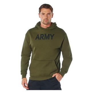 Men's Rothco Army PT Pullover Hoodie Olive Drab OliveDrab