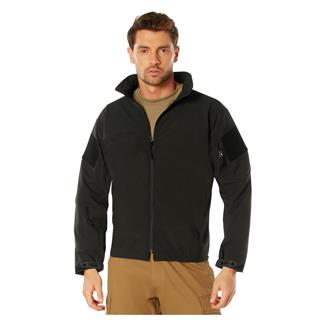 Men's Rothco Stealth Ops Soft Shell Tactical Jacket Black