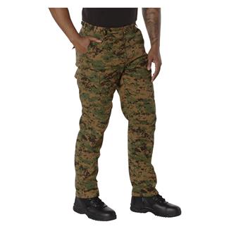 Men's Rothco Digital Camo Tactical BDU Pants Woodland Digital Camo