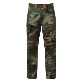 Men's Rothco Rip-Stop BDU Pants Woodland Camo