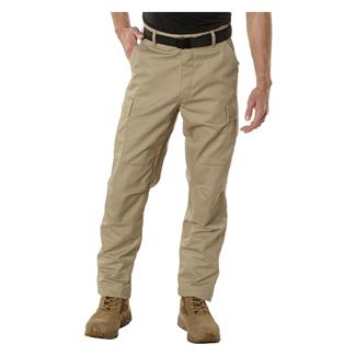 Men's Rothco Relax Fit Zipper Fly BDU Pants Khaki