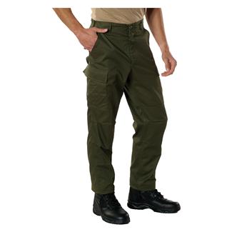 Men's Rothco Relax Fit Zipper Fly BDU Pants Olive Drab