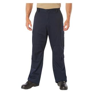 Men's Rothco Vintage Paratrooper Cargo Fatigue Pants Black Navy Blue