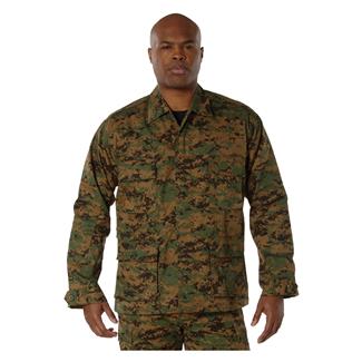 Men's Rothco Digital Camo BDU Shirt Woodland Digital Camo