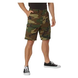 Men's Rothco Camo Tactical BDU Shorts Woodland Camo