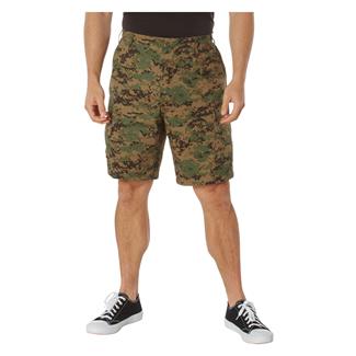 Men's Rothco Digital Camo BDU Shorts Woodland Digital Camo