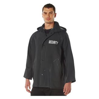 Men's Rothco Security Rain Jacket Black