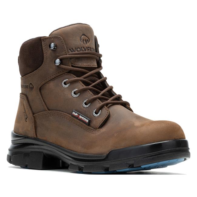 Men s Wolverine 6 DuraShocks SR Icon Waterproof CarbonMax Composite Toe Boots Work Boots Superstore WorkBoots
