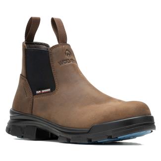 Men's Wolverine DuraShocks SR Icon Romeo CarbonMax Waterproof Composite Toe Boots Dark Brown