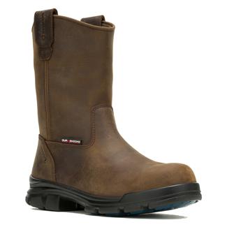 Men's Wolverine DuraShocks SR Icon Wellington CarbonMax Waterproof Composite Toe Boots Dark Brown