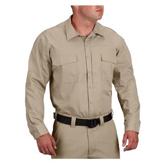 Men's Propper Revtac Long Sleeve Stretch Shirt Khaki