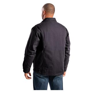 Men's Berne Workwear Vintage Washed Duck Chore Coat Black