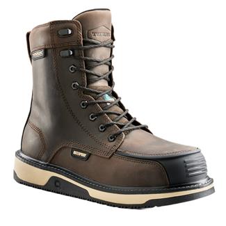 Men's Terra 8" Ironstone Wedge Composite Toe Waterproof Boots Brown