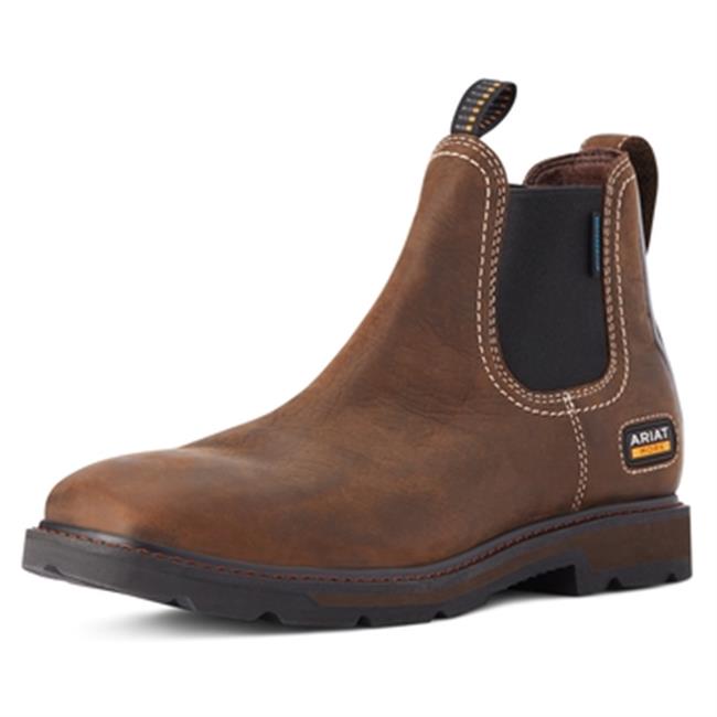 Men's Ariat Groundbreaker Chelsea Wide Square Toe Waterproof Boots
