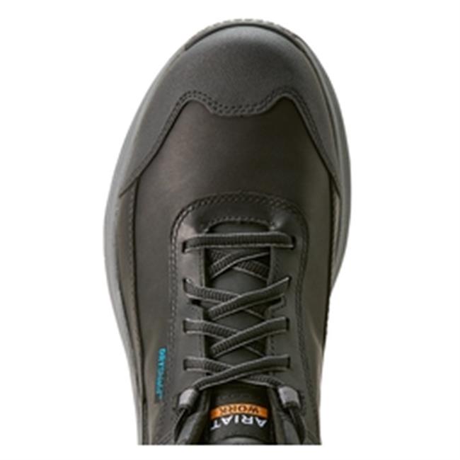otuotu OUXX Mens Work Boots, Side Zipper, Steel Toe Shoes, Anti