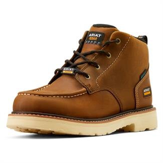 Men's Ariat Rebar Lift Chukka Waterproof Boots Distressed Brown