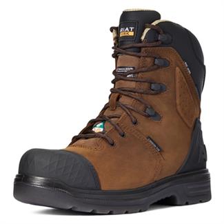 Men's Ariat 8" Turbo Outlaw CSA Waterproof 400g Carbon Toe Boots Barley Brown
