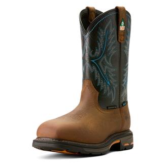 Men's Ariat WorkHog CSA Waterproof Composite Toe Boots Tumbled Bark / Twilight