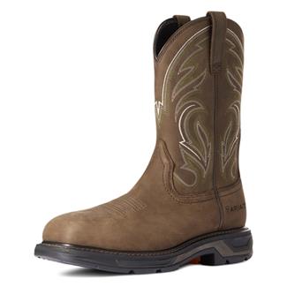 Men's Ariat WorkHog XT Cottonwood Carbon Toe Boots Distressed Brown