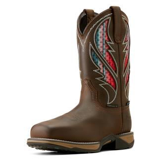 Women's Ariat Anthem VentTEK Waterproof Composite Toe Boots Dark Chocolate / Serape
