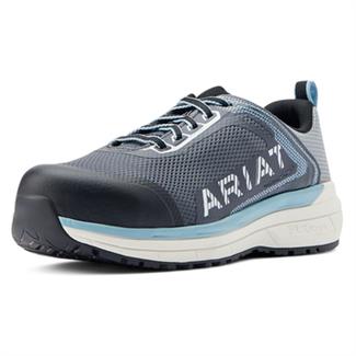 Women's Ariat Outpace SD Composite Toe Ebony Gray