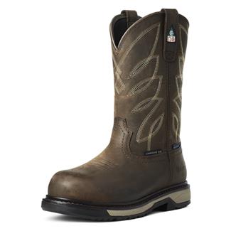 Women's Ariat Riveter CSA Waterproof Composite Toe Boots Dark Brown