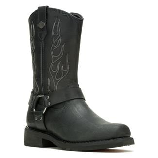 Men's Harley Davidson Footwear Hustin West Side-Zip Boots Black