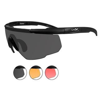 Wiley X Saber Advanced Matte Black (frame) - Smoke Gray / Light Rust / Vermillion (3 Lenses)