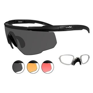 Wiley X Saber Advanced Matte Black (frame) - Smoke Gray / Light Rust / Vermillion (3 Lenses w/ RX Insert)