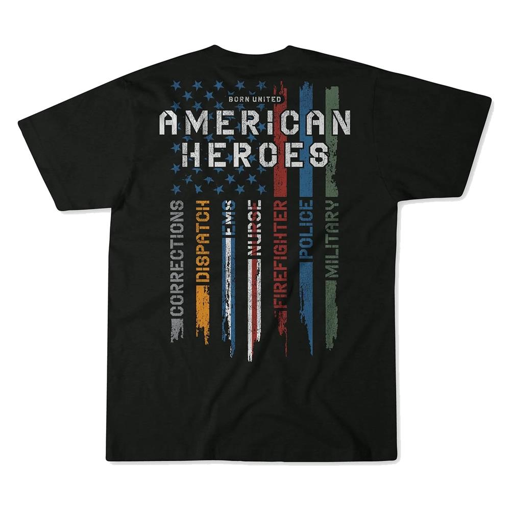 Born United American Heroes T-Shirt