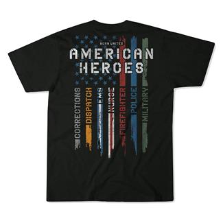 Men's Born United American Heroes T-Shirt Black