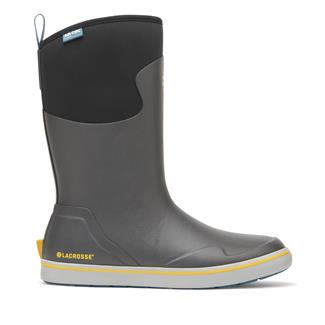 Men's LaCrosse 12" Alpha Deck Waterproof Boots Dark Shadow