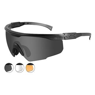 Wiley X PT-1 Matte Black (frame) - Smoke Gray / Clear / Light Rust (3 Lenses)