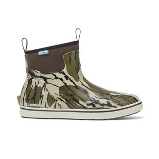 Men's LaCrosse 6" Alpha Deck Waterproof Boots Mossy Oak Original Bottomland