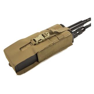 Blue Force Gear Helium Whisper Ten Speed Multi Radio Pouch Coyote Brown