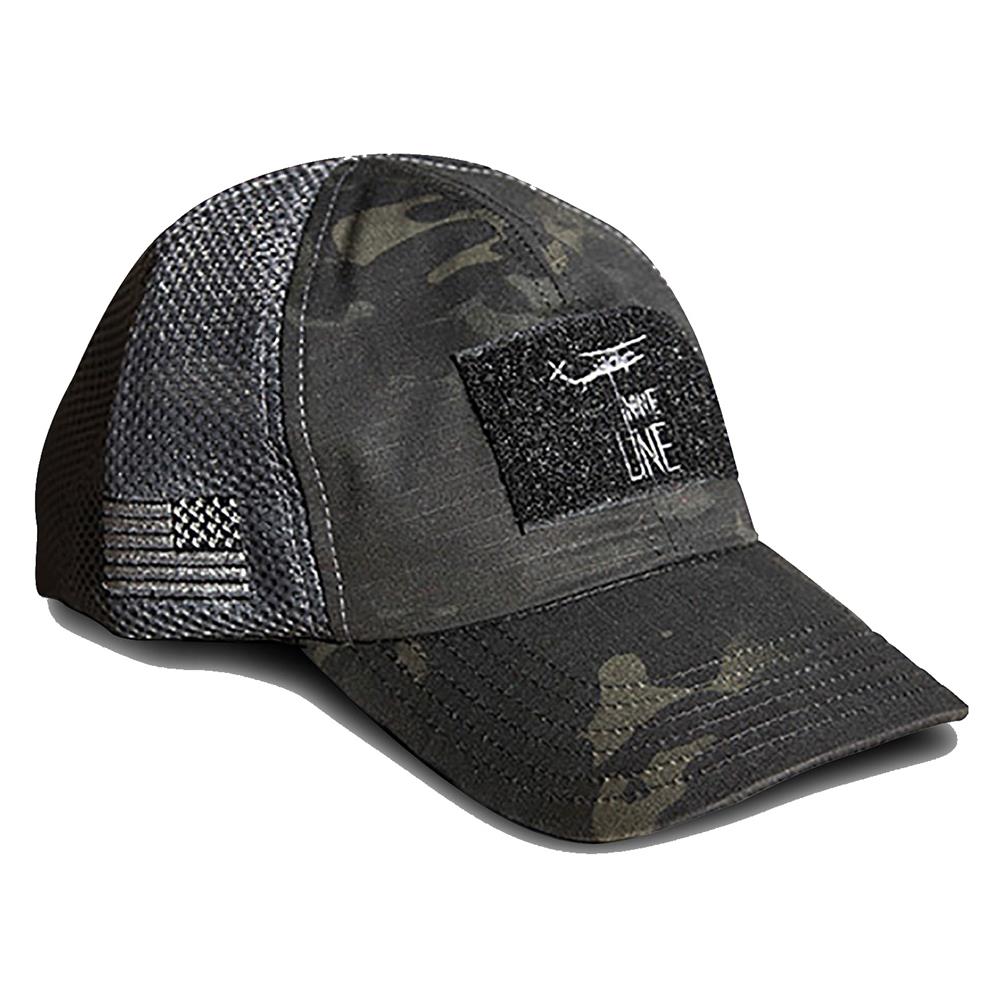 Nine Line Dark American Made Mesh Back Hat With Drop Line