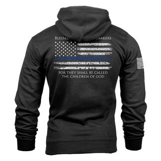 Men's Nine Line Thin Blue Line Hoodie Black