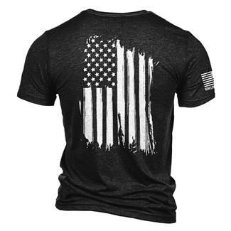 Men's Nine Line Tri-Blend America T-Shirt Charcoal Black