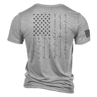 Men's Nine Line Tri-Blend The Pledge T-Shirt Athletic Gray