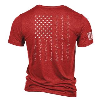 Men's Nine Line Tri-Blend The Pledge T-Shirt Red