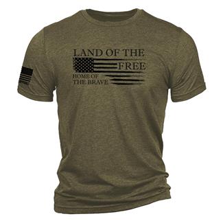Men's Nine Line Tri-Blend Brave T-Shirt Olive