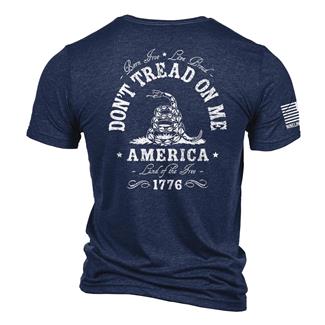 Men's Nine Line Tri-Blend Don't Tread On Me T-Shirt Navy