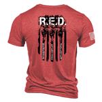 Nine Line Tri-Blend R.E.D. (Remember Everyone Deployed) T-Shirt